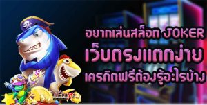 อยากเล่นสล็อต-JOKER-เว็บตรงแตกง่าย-เครดิตฟรีต้องรู้อะไรบ้าง